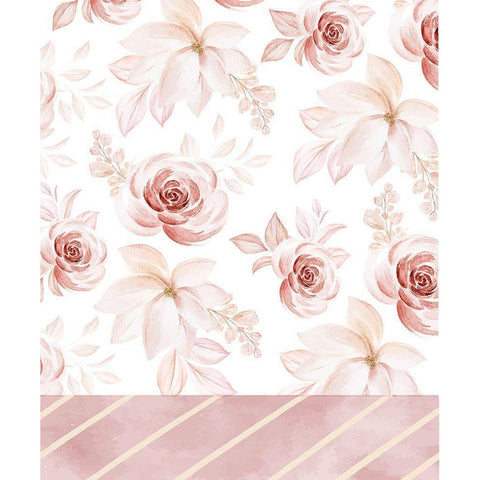 Wedding Flowers II Gold Ornate Wood Framed Art Print with Double Matting by ND Art