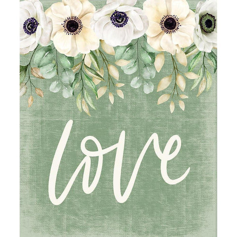 Love Gold Ornate Wood Framed Art Print with Double Matting by ND Art