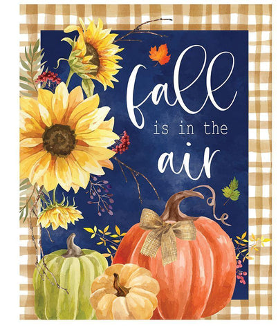 Fall is in the Air Black Ornate Wood Framed Art Print with Double Matting by ND Art