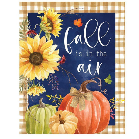 Fall is in the Air Gold Ornate Wood Framed Art Print with Double Matting by ND Art