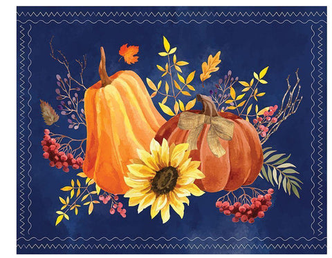 Fall Foliage White Modern Wood Framed Art Print with Double Matting by ND Art