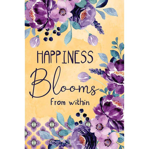 Blooms from Within Black Modern Wood Framed Art Print by ND Art