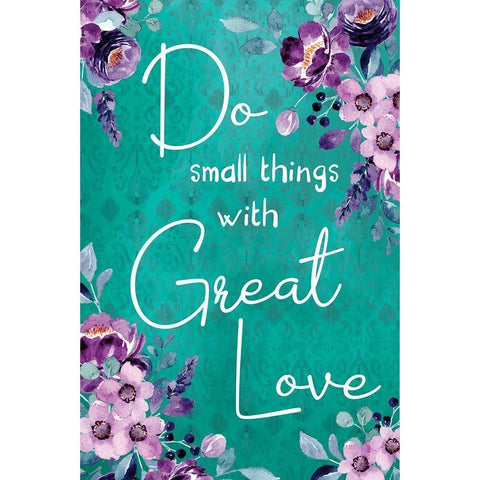 Great Love Black Modern Wood Framed Art Print with Double Matting by ND Art