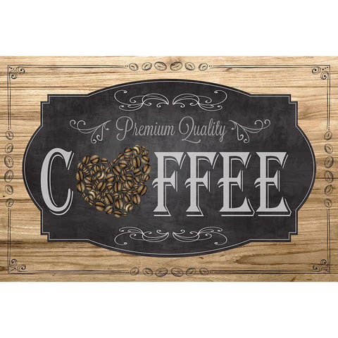 Premium Coffee Black Modern Wood Framed Art Print with Double Matting by ND Art