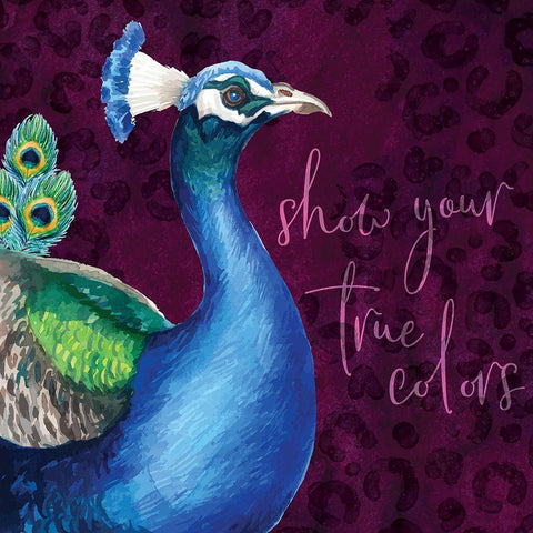 True Colors Black Ornate Wood Framed Art Print with Double Matting by ND Art