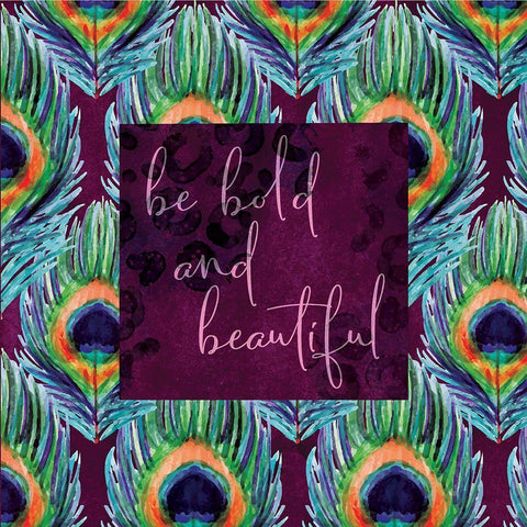 Bold and Beautiful White Modern Wood Framed Art Print with Double Matting by ND Art