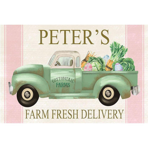 Peters Farm Delivery White Modern Wood Framed Art Print by ND Art