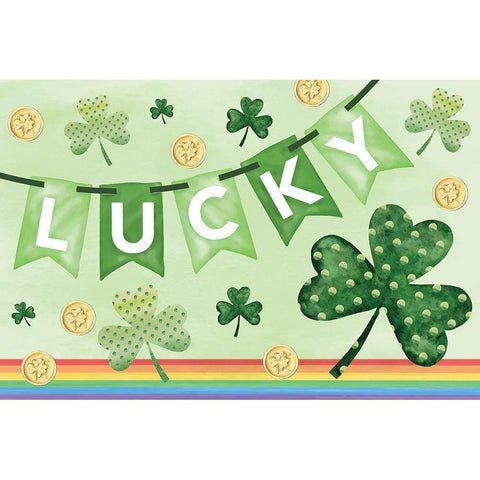 Lucky White Modern Wood Framed Art Print by ND Art