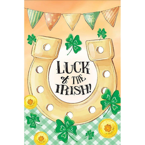 Luck of the Irish Black Modern Wood Framed Art Print with Double Matting by ND Art