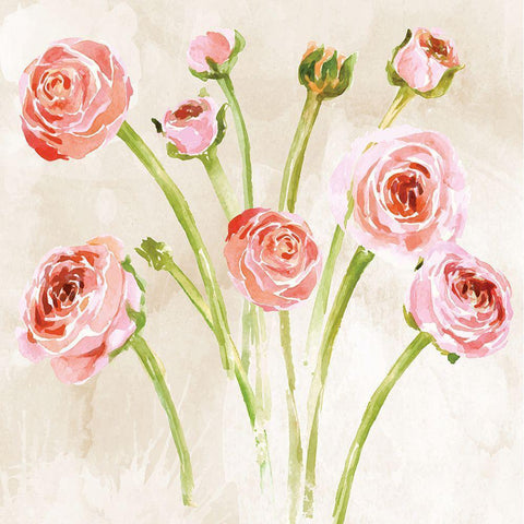 Bashful Black Modern Wood Framed Art Print by ND Art