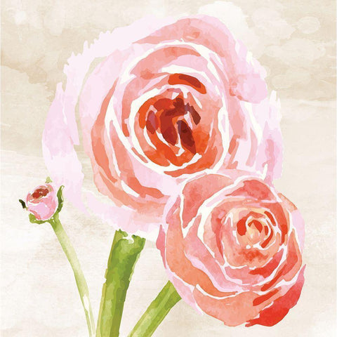 Bashful III White Modern Wood Framed Art Print by ND Art