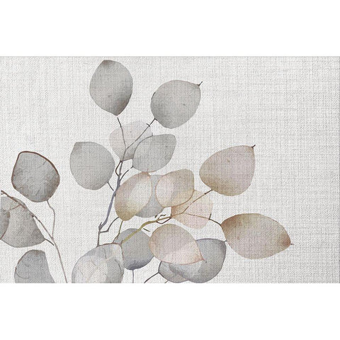 Gray Greenery III Gold Ornate Wood Framed Art Print with Double Matting by ND Art