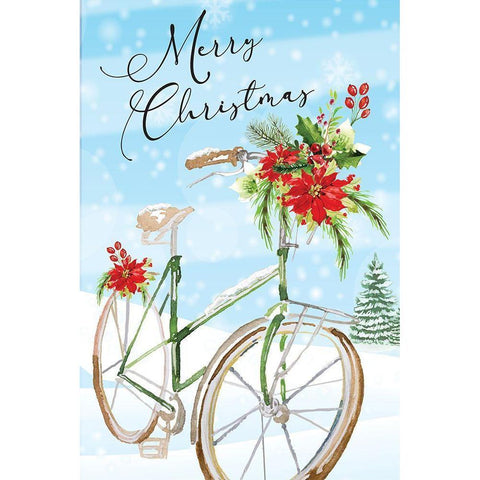 Merry Christmas White Modern Wood Framed Art Print by ND Art