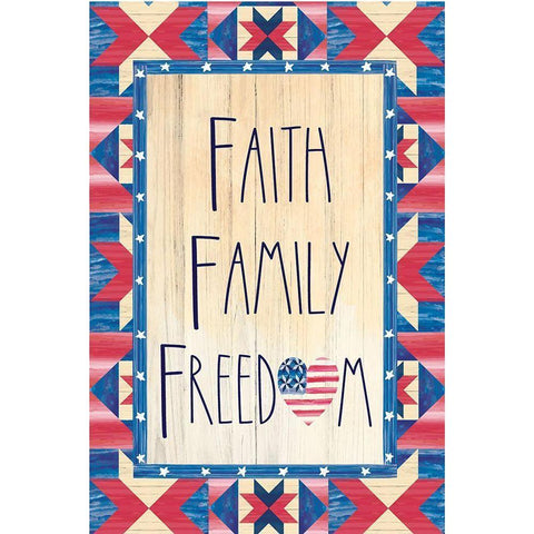 American Family White Modern Wood Framed Art Print by ND Art