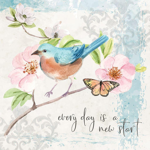 New Start White Modern Wood Framed Art Print by ND Art