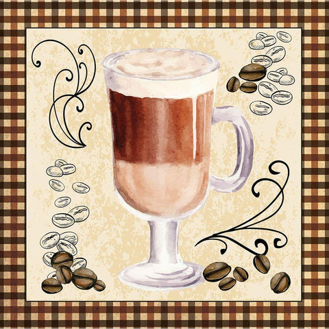 Froth Black Modern Wood Framed Art Print by ND Art