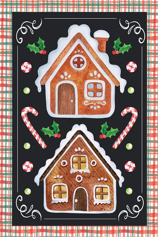 Gingerbread Black Ornate Wood Framed Art Print with Double Matting by ND Art