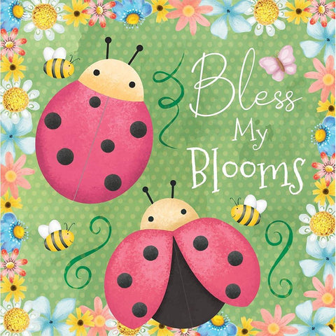 Bless Black Modern Wood Framed Art Print with Double Matting by ND Art