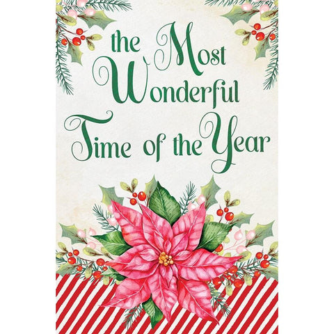 Wonderful Poinsettia Black Modern Wood Framed Art Print by ND Art