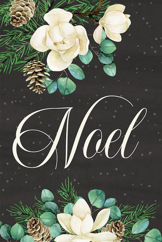 Noel Black Ornate Wood Framed Art Print with Double Matting by ND Art