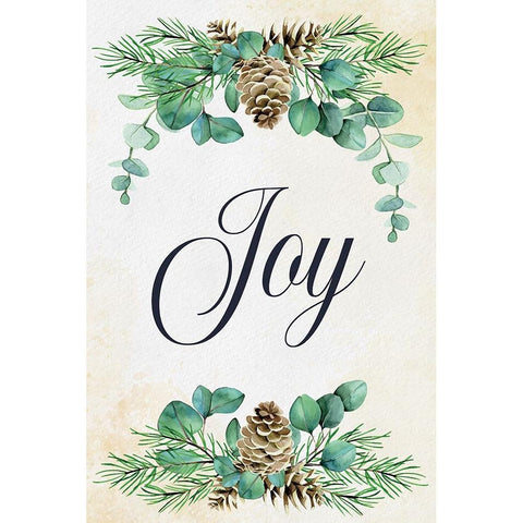 Joy White Modern Wood Framed Art Print by ND Art