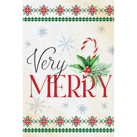 Very Merry White Modern Wood Framed Art Print by ND Art