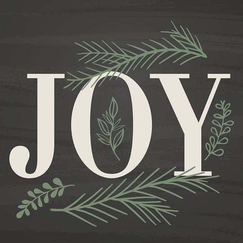 Joy Black Ornate Wood Framed Art Print with Double Matting by ND Art