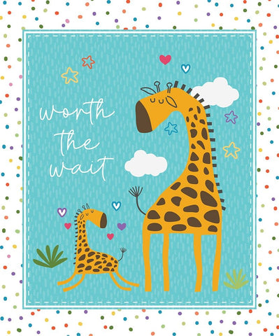 Worth the Wait Black Ornate Wood Framed Art Print with Double Matting by ND Art