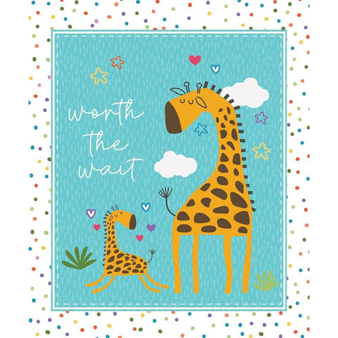 Worth the Wait Black Modern Wood Framed Art Print with Double Matting by ND Art