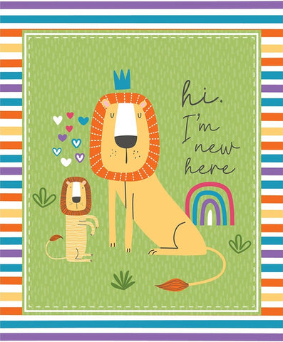 Im New Here White Modern Wood Framed Art Print with Double Matting by ND Art