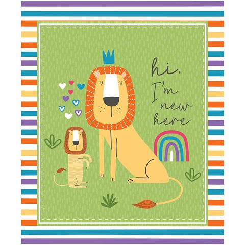 Im New Here Black Modern Wood Framed Art Print with Double Matting by ND Art