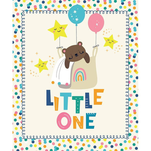 Little One Black Modern Wood Framed Art Print with Double Matting by ND Art