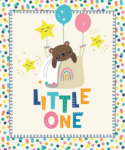 Little One White Modern Wood Framed Art Print with Double Matting by ND Art