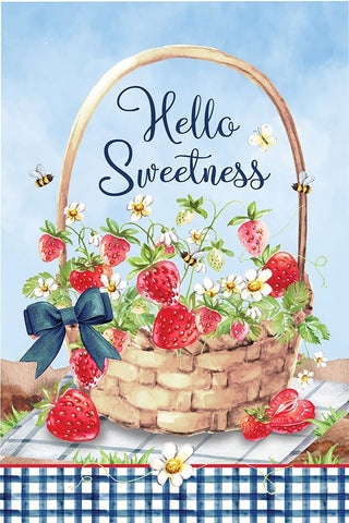 Hello Sweetness Black Ornate Wood Framed Art Print with Double Matting by ND Art