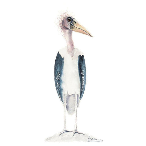 Derp White Modern Wood Framed Art Print by Shefranov, Olga