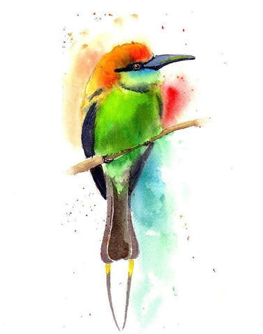 Neon White Modern Wood Framed Art Print with Double Matting by Shefranov, Olga