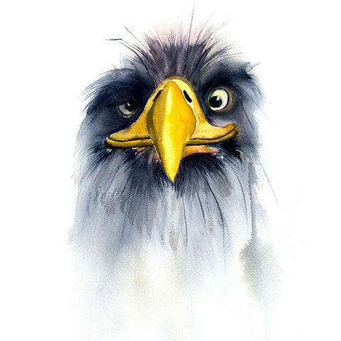 Hellur Black Modern Wood Framed Art Print by Shefranov, Olga