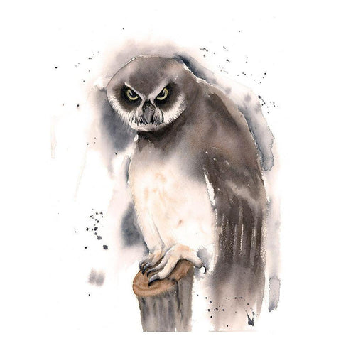 Mad Black Modern Wood Framed Art Print with Double Matting by Shefranov, Olga