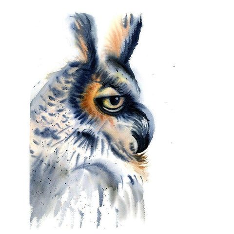 Profile White Modern Wood Framed Art Print by Shefranov, Olga