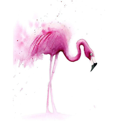 Flaming IV White Modern Wood Framed Art Print by Shefranov, Olga