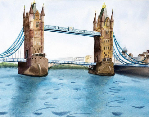 Big Ben Black Ornate Wood Framed Art Print with Double Matting by Shefranov, Olga