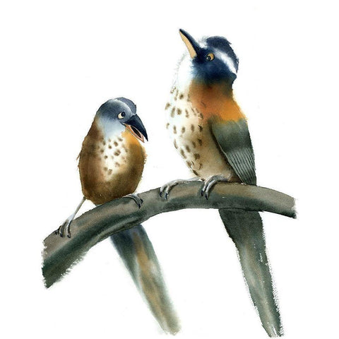 Speckled Chests Black Modern Wood Framed Art Print by Shefranov, Olga