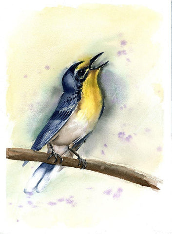 Yellow Chest White Modern Wood Framed Art Print with Double Matting by Shefranov, Olga