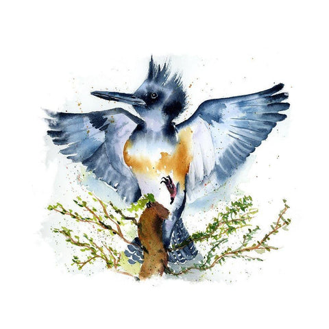 Wing Span White Modern Wood Framed Art Print by Shefranov, Olga