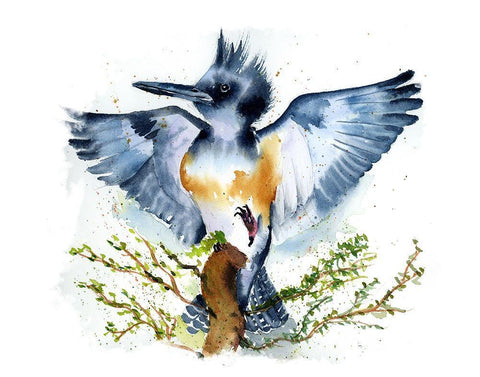 Wing Span Black Ornate Wood Framed Art Print with Double Matting by Shefranov, Olga