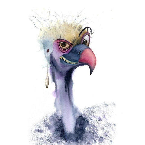 Eyebrow White Modern Wood Framed Art Print by Shefranov, Olga