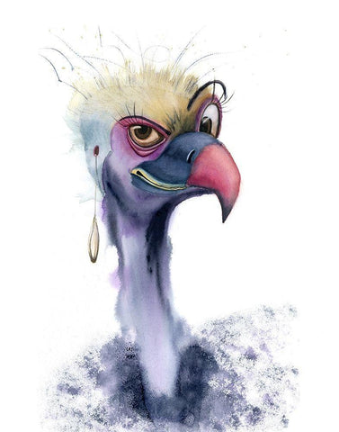 Eyebrow Black Ornate Wood Framed Art Print with Double Matting by Shefranov, Olga