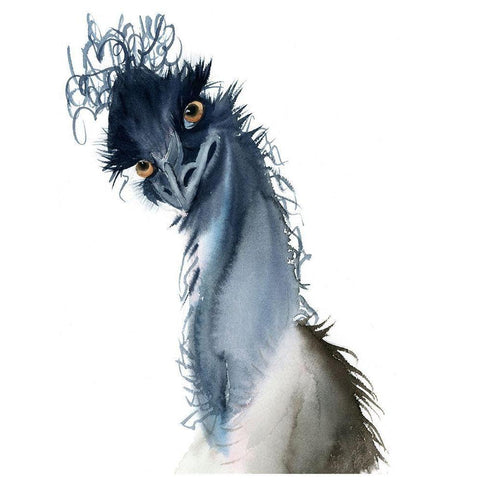 Flirt White Modern Wood Framed Art Print by Shefranov, Olga