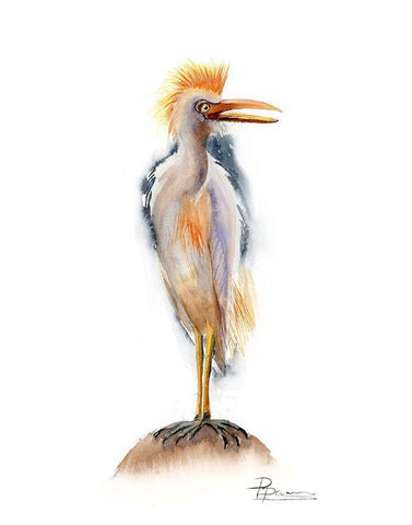 Ginger Black Ornate Wood Framed Art Print with Double Matting by Shefranov, Olga