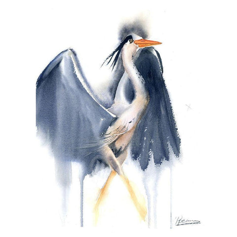 Poser White Modern Wood Framed Art Print by Shefranov, Olga